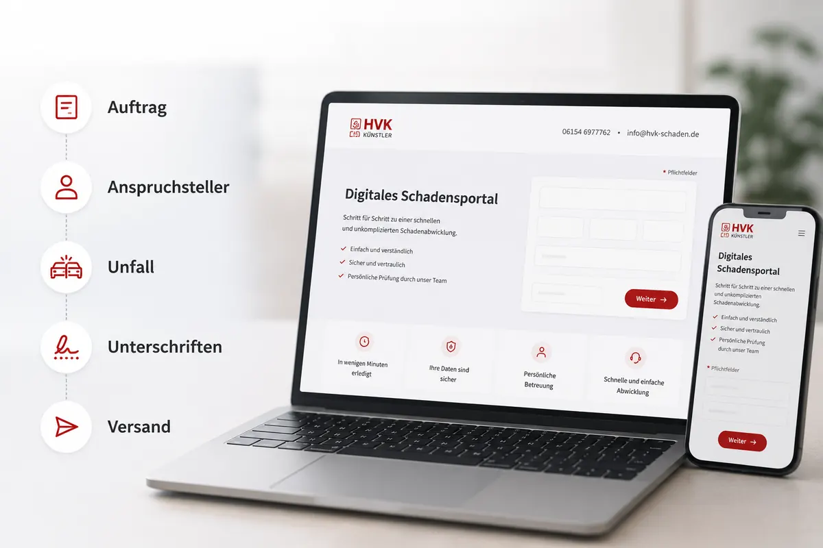 Digitale Schadenaufnahme mit HVK